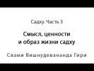 04.01.2015 "Садху. Часть 3. Смысл, ценности и образ жизни садху"