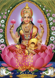 Мурти на холсте Лакшми А3