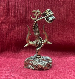 Тризубец с Ом и Дамарой 10 см Тризубец с Ом и Дамарой 10 см