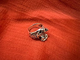 Перстень Ганеша (серебро), размер на женскую руку