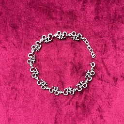 Браслет со знаком Ом, серебро